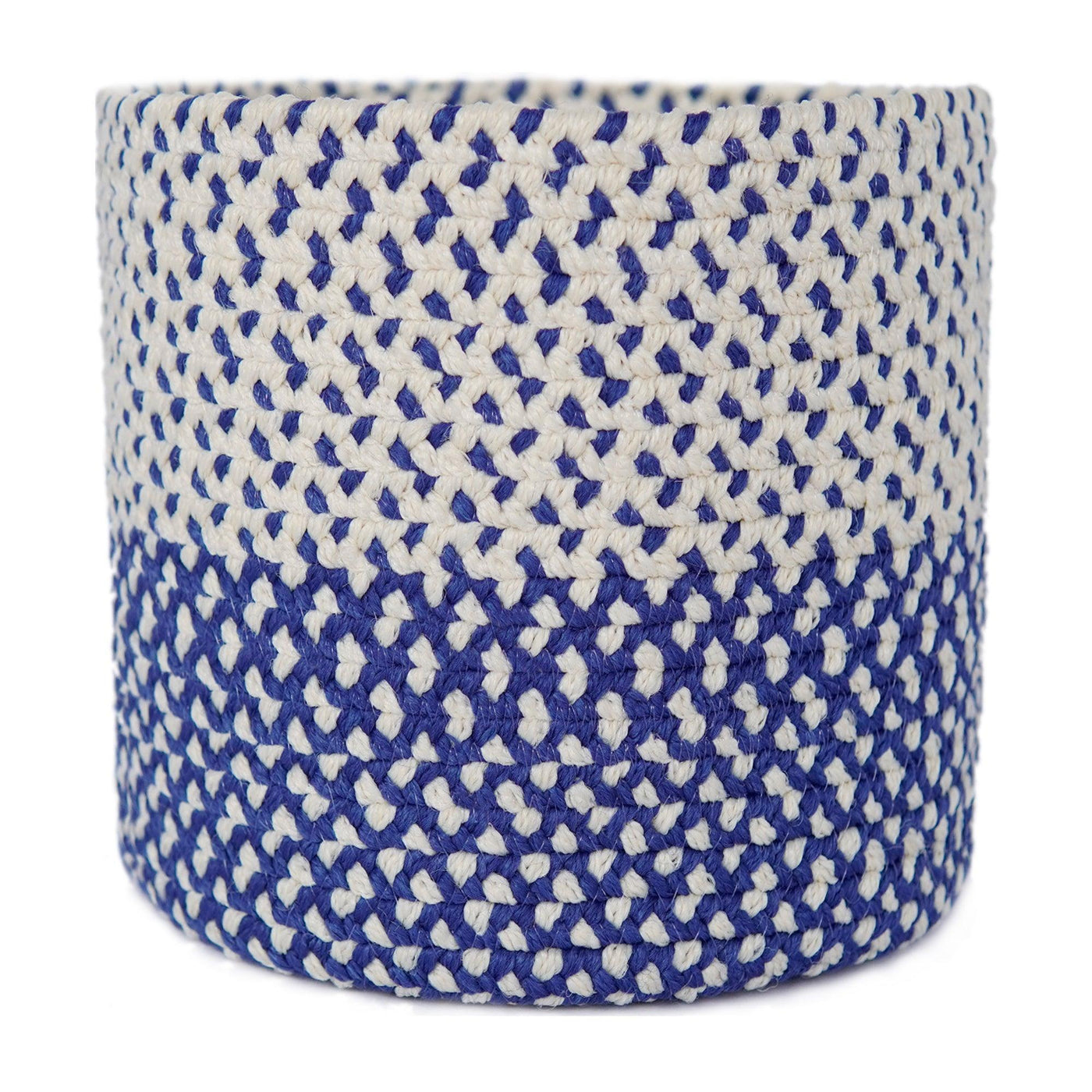 Olefin Cobalt Blue Cabana Basket, Home Decore Olefin Baskets