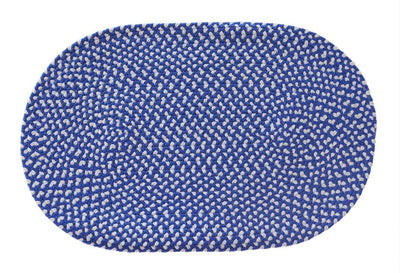 Catolonia Cobalt Blue Olefin Fabric Tablemat, Luxury Table Mats