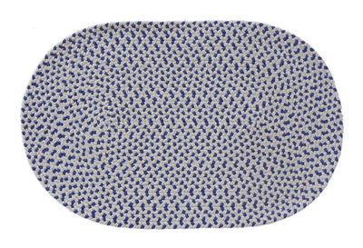 Catolonia Cobalt Blue/White Olefin Fabric Tablemat