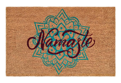 Chic Namaste Printed Natural Coir Doormat