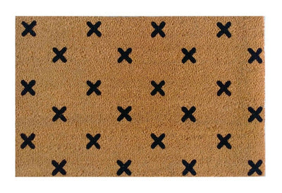 Crosspot Printed Natural Coir Doormat