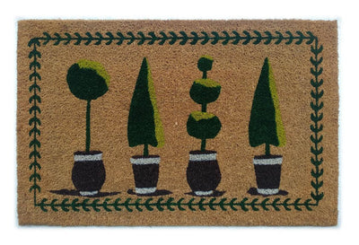 DC Classic Topiary Printed Natural Coir Doormat