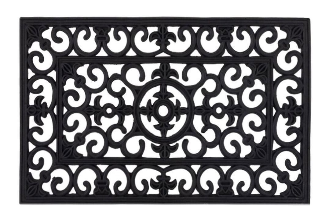 French Lily Rubber Doormat