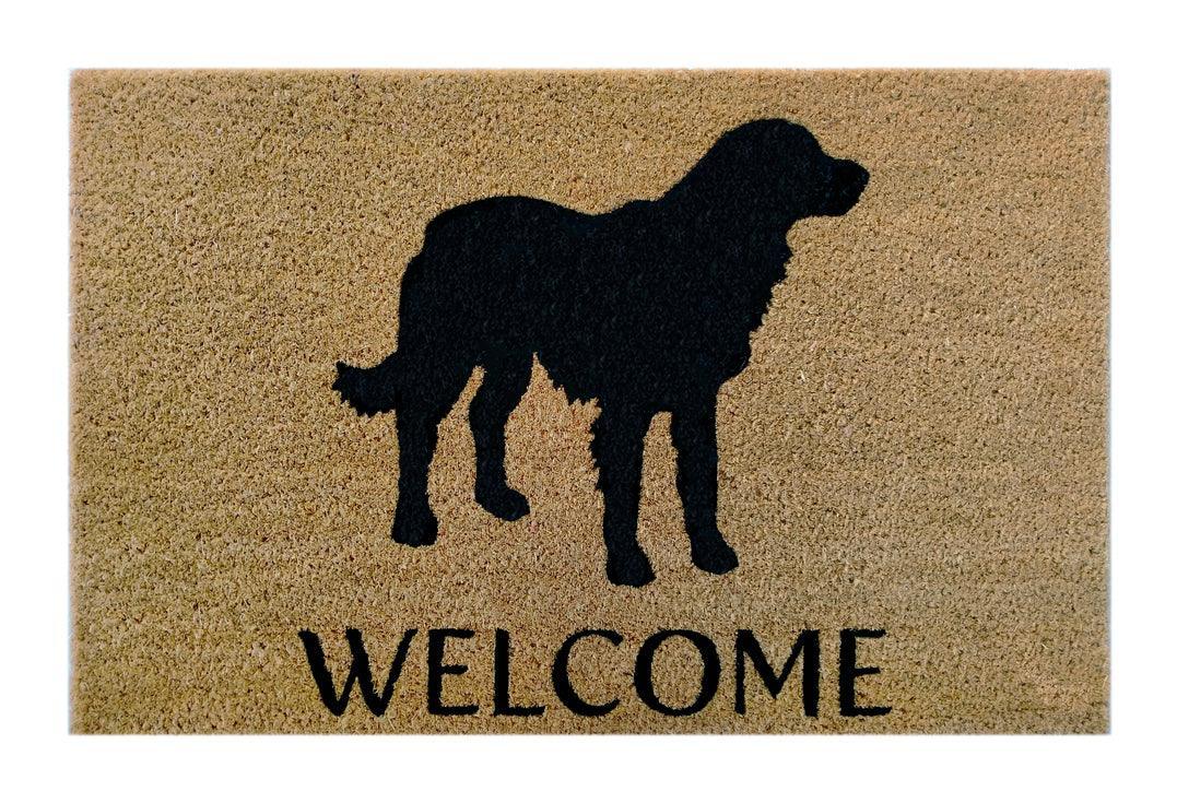 Golden Retriever Welcome Coir Doormat