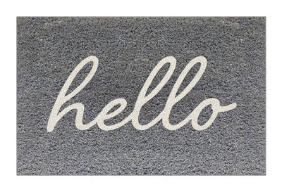 Hello DC Coir Doormat Printed Natural Coir Doormat