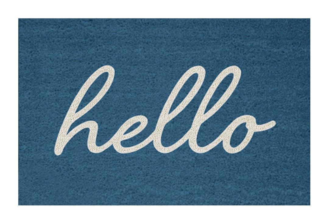 Hello DC Coir Doormat Printed Natural Coir Doormat