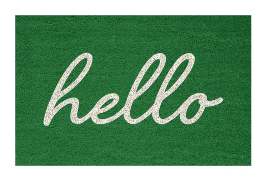 Hello DC Coir Doormat Printed Natural Coir Doormat