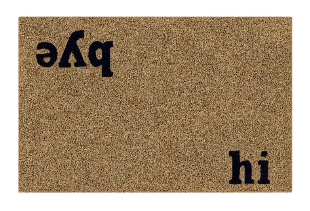 Hi-Bye Printed Natural Coir Doormat