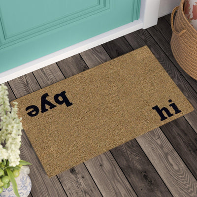 Hi-Bye Doormat Doormats Brush, Coco, Coir, Doormats, Premium - DC Home 