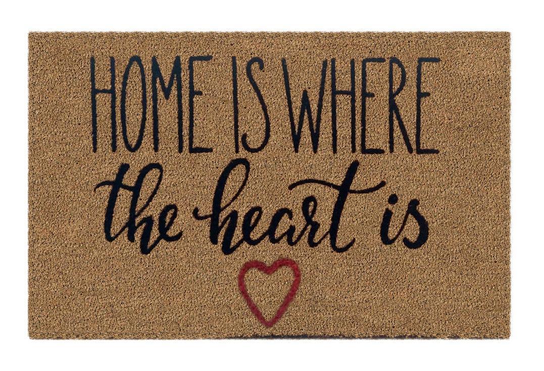 Home & Heart Printed Natural Coir Doormat