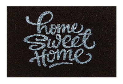 Home Sweet Home Handwritten Style Printed Natural Coir Doormat