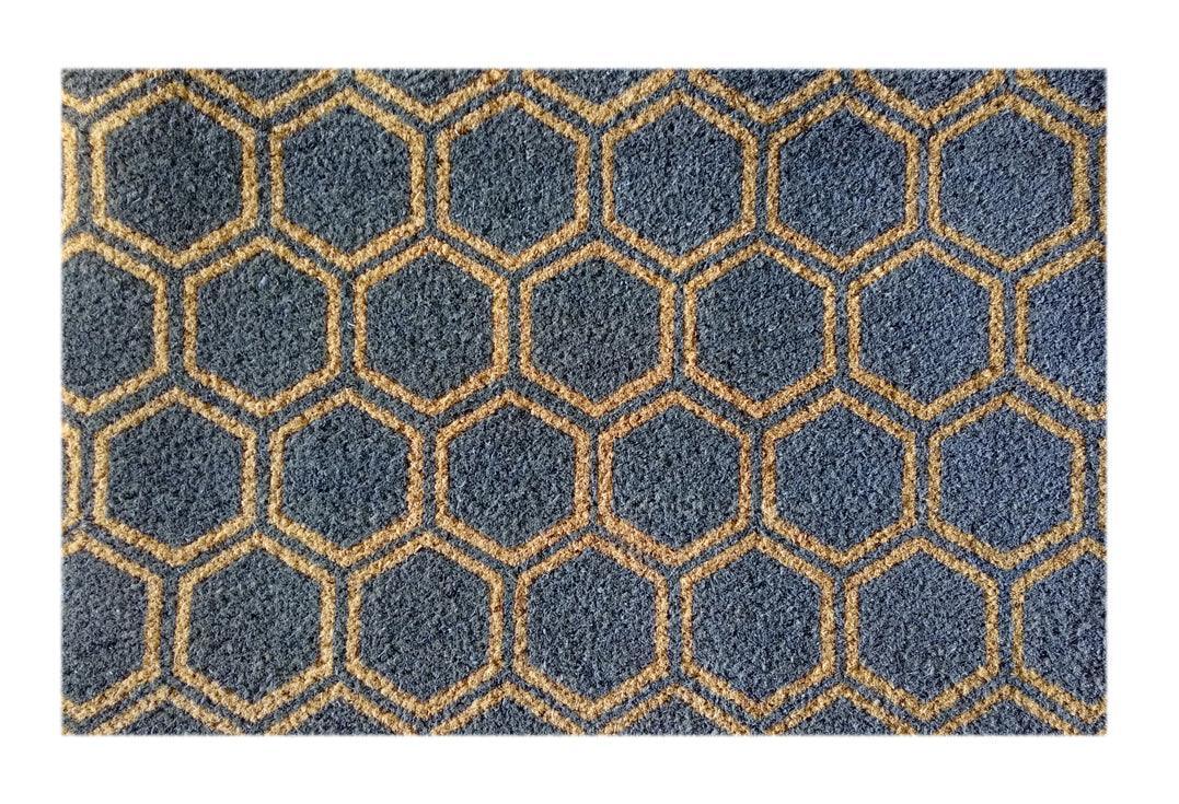 Honeycomb Printed Coir Doormat, Coir, Doormats