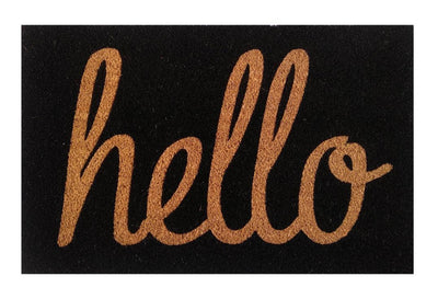 Inverse Hello Printed Natural Coir Doormat, Coir Doormats, Premium Doormats