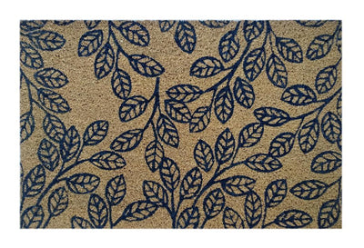 Leaf Vine Printed Natural Coir Doormat