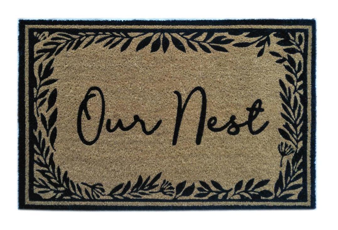 Our Nest Printed Natural Coir Doormat, Outdoor mats