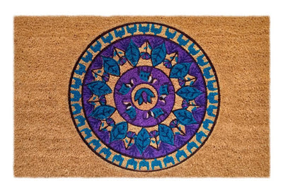 Rangoli Chakra Doormat Doormats Brush, Coco, Coir, Doormats, Premium - DC Home 