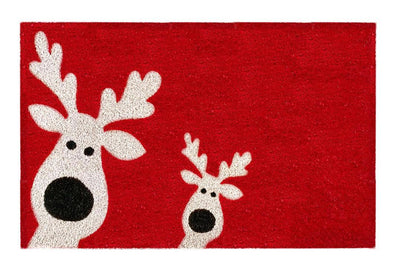 Snooping Reindeer Doormat Doormats Brush, Christmas, Coco, Coir, Doormats, Holiday, Premium, Xmas - DC Home 