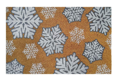 Snowflakes Doormat Doormats Brush, Coco, Coir, Doormats, Premium - DC Home 