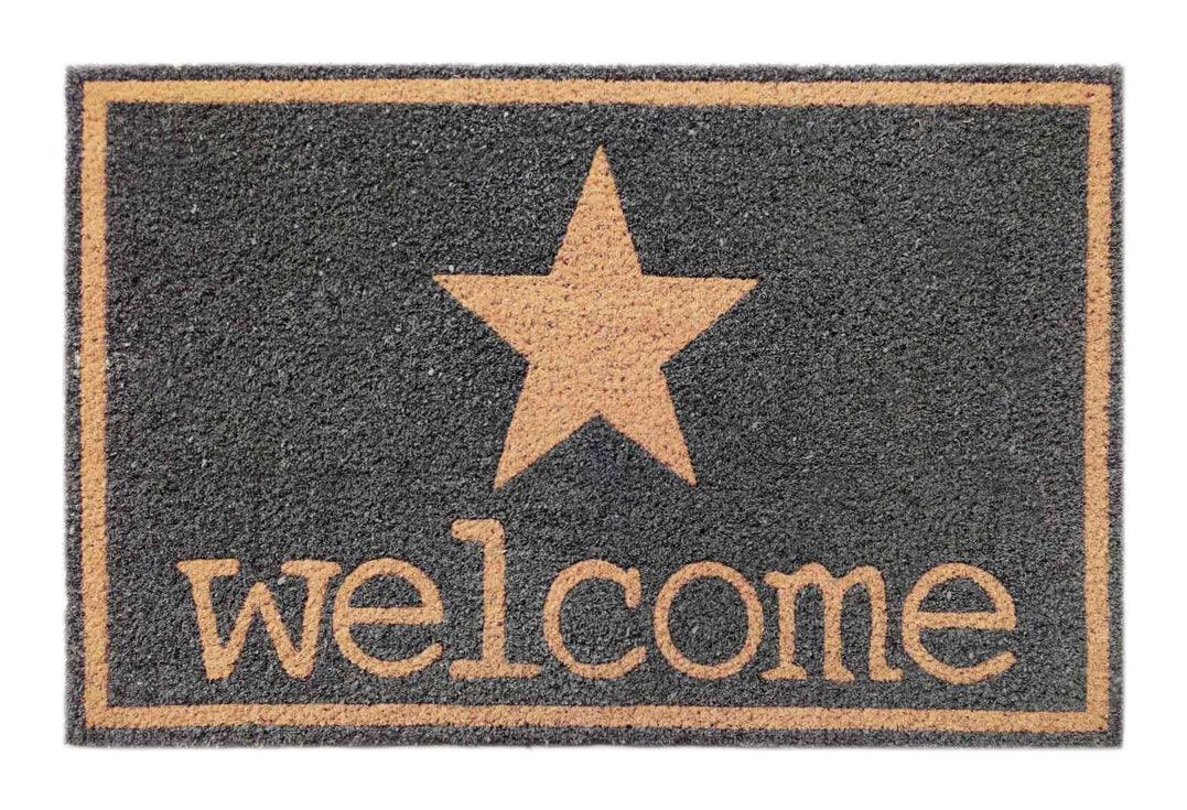 Star Welcome Doormat Doormats Brush, Coco, Coir, Doormats, Premium - DC Home 