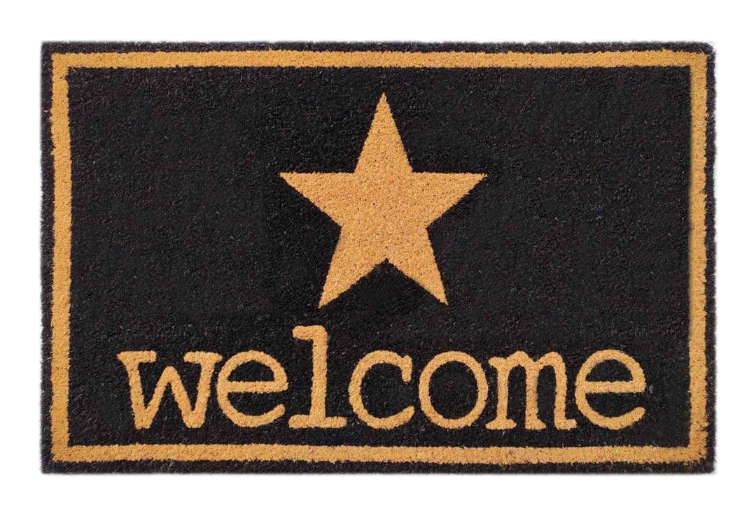 Star Welcome Doormat Doormats Brush, Coco, Coir, Doormats, Premium - DC Home 