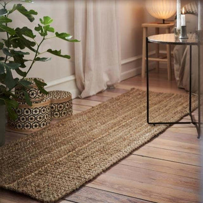 Tehran Runner Natural Fibre Rug Jute, Jute Rugs - DC Home 