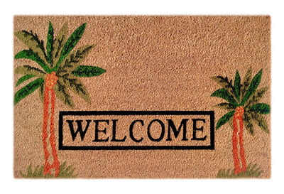 Tropical Welcome Doormat Doormats Brush, Coco, Coir, Doormats, Premium - DC Home 