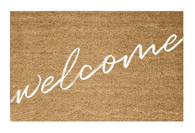 Welcome Diagonal Doormat Doormats Brush, Coco, Coir, Doormats, Premium - DC Home 