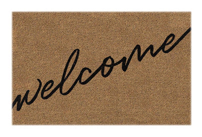 Welcome Diagonal Doormat Doormats Brush, Coco, Coir, Doormats, Premium - DC Home 