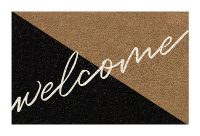 Welcome Diagonal Doormat Doormats Brush, Coco, Coir, Doormats, Premium - DC Home 