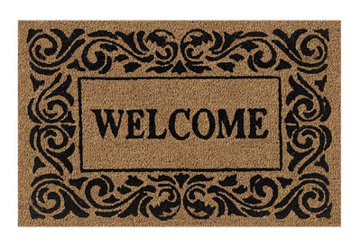 Welcome Tribal Doormat Doormats Brush, Coco, Coir, Doormats, Premium - DC Home 