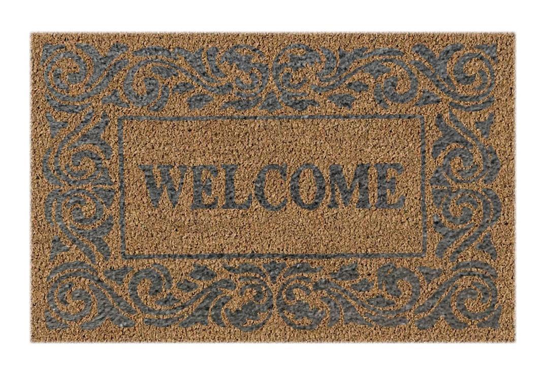 Welcome Tribal Doormat Doormats Brush, Coco, Coir, Doormats, Premium - DC Home 