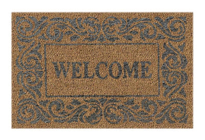 Welcome Tribal Doormat Doormats Brush, Coco, Coir, Doormats, Premium - DC Home 