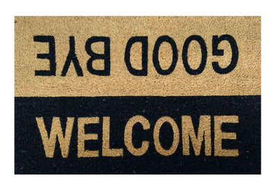 Welcome/Goodbye Doormat Doormats Brush, Coco, Coir, Doormats, Premium - DC Home 