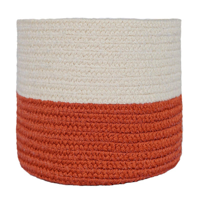 Westbarn Basket, Light Rust/White   - DC Home 