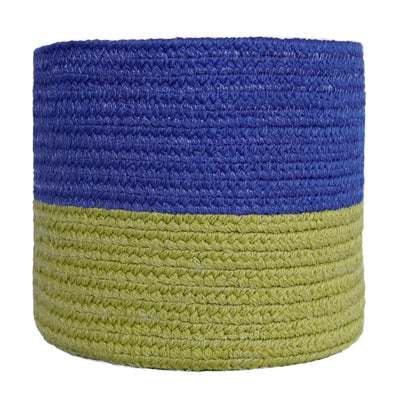 Westbarn Basket, Woodbine Green/Cobalt Blue   - DC Home 